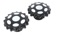 HARLEY Sprocket Tankdeckel belüftet und unbelüftet schwarz passend für 1983-1984 FL, 1984-1984 FXST, 1985-1995