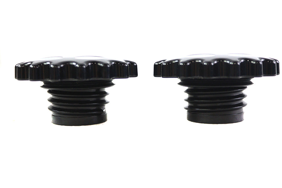 HARLEY Sprocket Tankdeckel belüftet und unbelüftet schwarz passend für 1983-1984 FL, 1984-1984 FXST, 1985-1995
