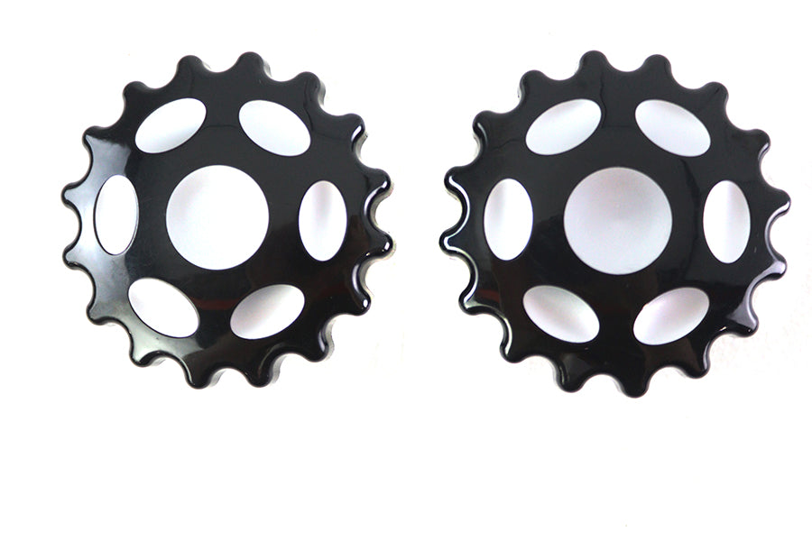 HARLEY Sprocket Tankdeckel belüftet und unbelüftet schwarz passend für 1983-1984 FL, 1984-1984 FXST, 1985-1995