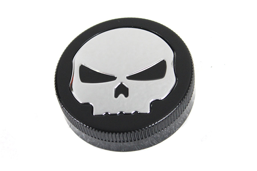 HARLEY Belüfteter Benzindeckel im Black Skull Style passend für 1962-1982 XL,