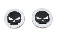 HARLEY Chrom Totenkopf-Stil Belüfteter und unbelüfteter Tankdeckel-Satz Passend für 1984-1995 FL,   1984-1995 FXST,   1