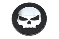 HARLEY Black Skull Style Entlüfteter Tankdeckel Passend für 1984-1995 FL, 1984-1995 FXST, 1984-1995 FLST,