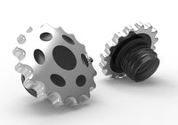 HARLEY Sprocket Tankdeckel-Set belüftet und unbelüftet Chrom Passend für 1996-1999 FXST, 1996-1999 FLST,