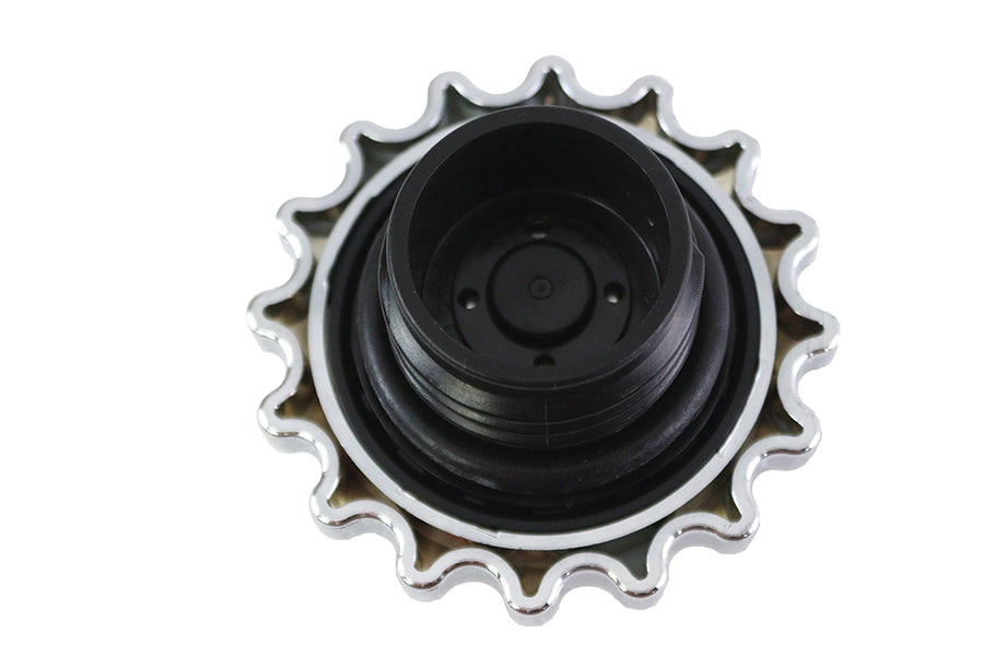 HARLEY Kettenrad Tankdeckel Entlüftet Chrom Passt 1983-1984 FXS, 1985-UP FXS, 1983-1984 FL, 1983-1984