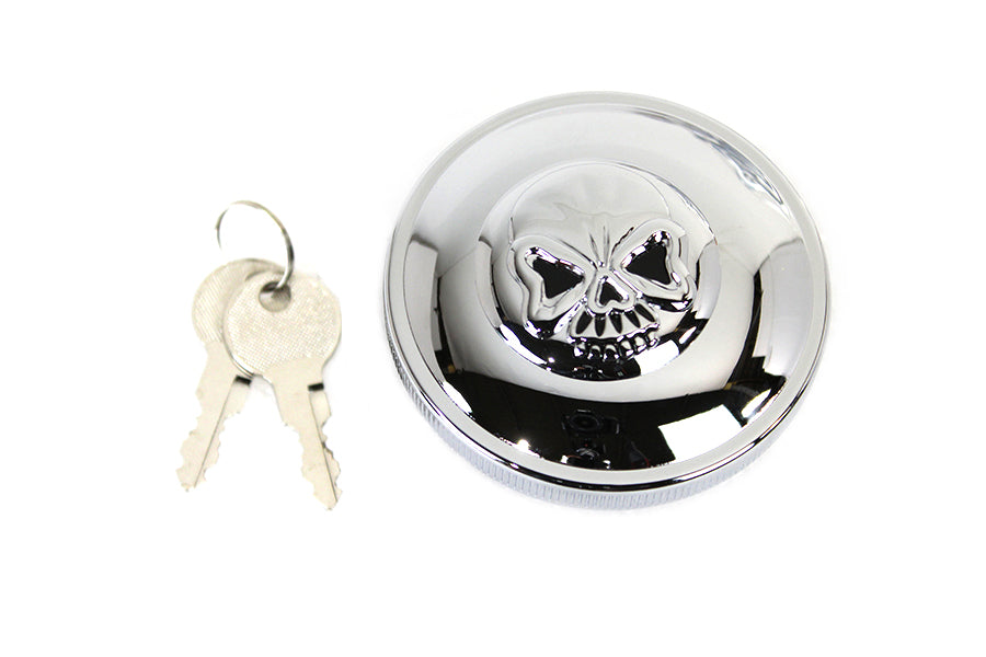 HARLEY Tankdeckel mit Schlüssel, belüftet, Chrom, passend für FX ab Bj. 1996, XL ab Bj. 1996,
