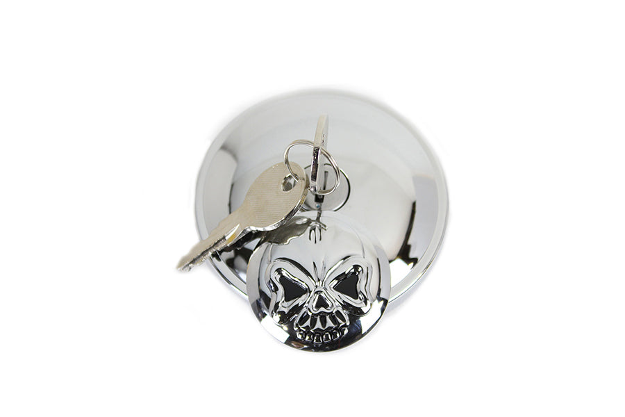 HARLEY Tankdeckel mit Schlüssel, belüftet, Chrom, passend für FX ab Bj. 1996, XL ab Bj. 1996,