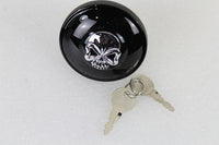HARLEY Tankdeckel mit Schlüssel, belüftet, schwarz, passend für 1996-UP FX, 1996-UP XL,