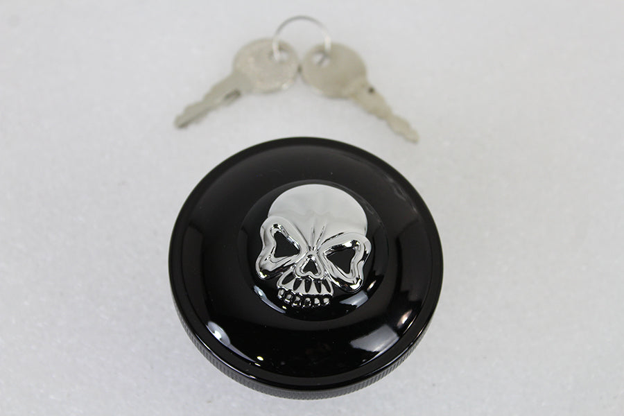 HARLEY Tankdeckel mit Schlüssel, belüftet, schwarz, passend für 1996-UP FX, 1996-UP XL,