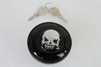 HARLEY Tankdeckel mit Schlüssel, belüftet, schwarz, passend für 1996-UP FX, 1996-UP XL,