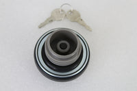 HARLEY Tankdeckel mit Schlüssel, belüftet, schwarz, passend für 1996-UP FX, 1996-UP XL,