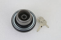 HARLEY Tankdeckel mit Schlüssel, belüftet, schwarz, passend für 1996-UP FX, 1996-UP XL,