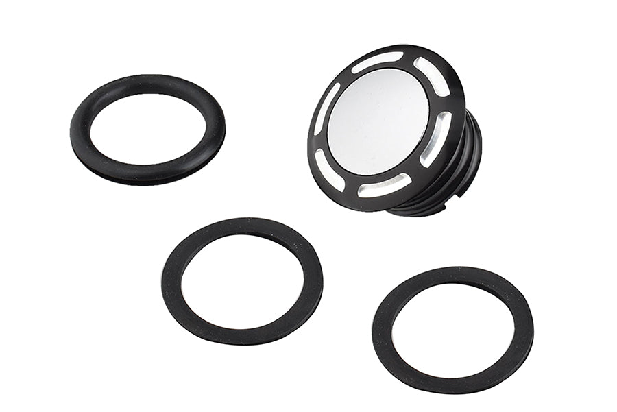 HARLEY Slot Pop Up Vented Gas Cap Black fits 1983-UP FL,   1983-UP FL,   1983-UP XL,
