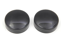 HARLEY Replica Eaton Vented Gas Cap Set Black fits 1936-1952 EL,