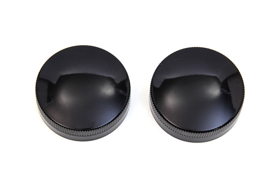 HARLEY Tank- und Öldeckel-Set Schwarz Passend für 1937-1973 G, 1937-1952 W,