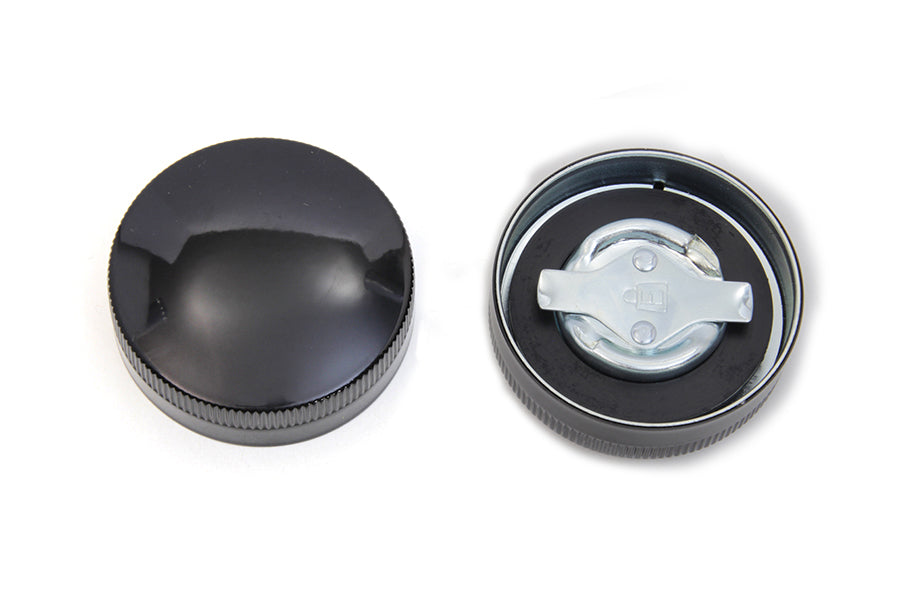 HARLEY Tank- und Öldeckel-Set Schwarz Passend für 1937-1973 G, 1937-1952 W,
