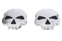 HARLEY Skull Style Gas Cap Set Chrome fits 1996-1999 FLST,   1996-1999 FXST,