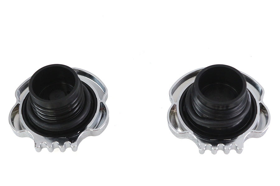 HARLEY Skull Style Gas Cap Set Chrome fits 1996-1999 FLST,   1996-1999 FXST,