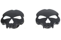 HARLEY Skull Style Gas Cap Set Black fits 1996-1999 FLST,   1996-1999 FXST,