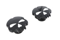 HARLEY Skull Style Gas Cap Set Black fits 1996-1999 FLST,   1996-1999 FXST,