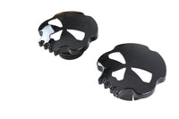 HARLEY Skull Style Gas Cap Set Black fits 1999-2017 FLST,   1999-2017 FXST,   1999-2016 FXD,