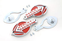 HARLEY Gastankembleme mit roter Schrift passend für 1959-1960 FL,