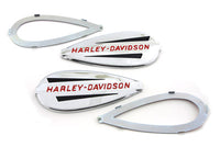 HARLEY Gastankembleme mit roter Schrift, passend für alle Modelle