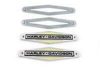HARLEY Gastankembleme mit schwarzer Beschriftung Passend für 1966-1971 FL,