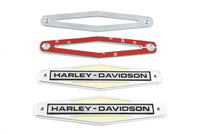 HARLEY Gastankembleme mit schwarzer Beschriftung Passend für 1966-1971 FL,