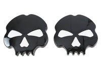 HARLEY Skull Style Gas Cap Set Vented and Non-Vented Black fits 2018-UP FXST,   2018-UP FLST,