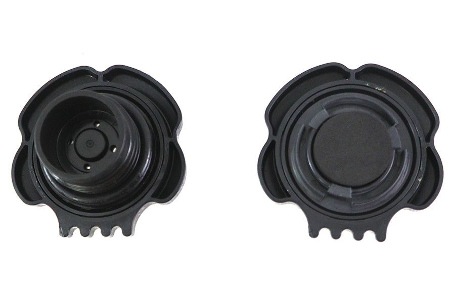HARLEY Skull Style Gas Cap Set Vented and Non-Vented Black fits 2018-UP FXST,   2018-UP FLST,