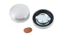 HARLEY 45 Zoll W/G Tankdeckel-Set Chrom Passt für 1941-1952 W, 1941-1973 G,