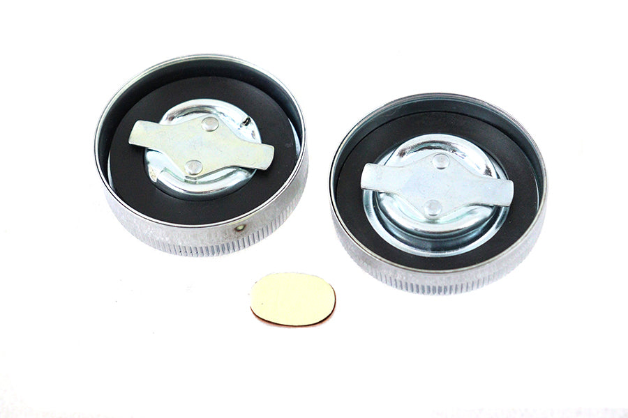 HARLEY 45 Zoll W/G Tankdeckel-Set Chrom Passt für 1941-1952 W, 1941-1973 G,