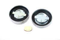 HARLEY 45 Zoll W/G Tankdeckel-Set Chrom Passt für 1941-1952 W, 1941-1973 G,