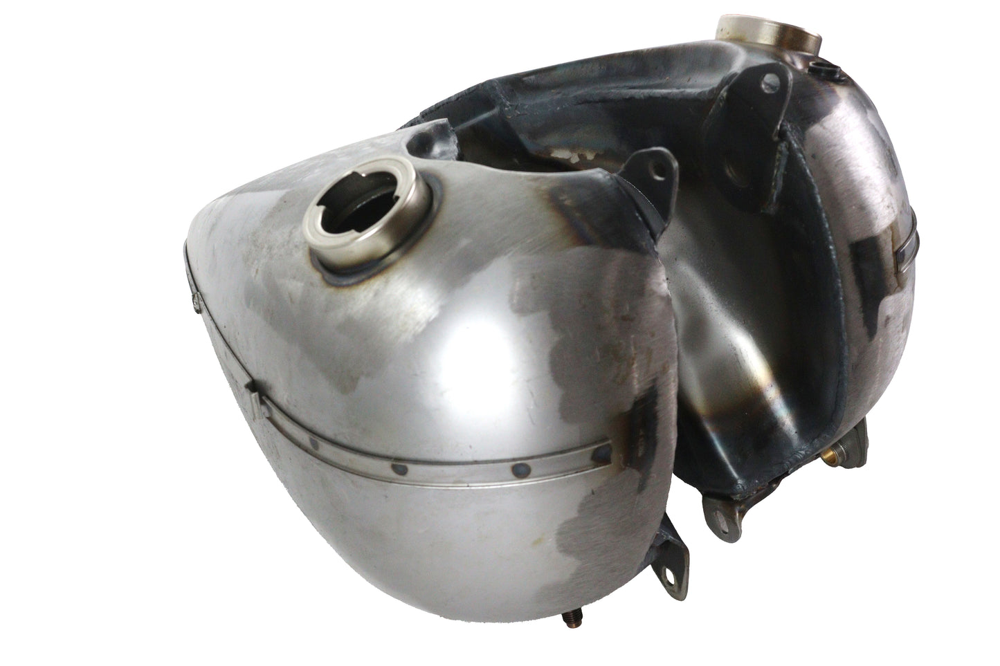 HARLEY Fat Bob Benzintank-Set Roh passend für 1940-1946 UL,