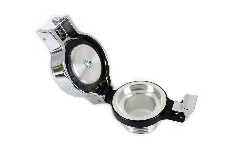 HARLEY Klapptankdeckel unbelüftet Chrom Passend für 1996-1999 FLST, 1996-1999 FXST,