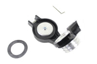 HARLEY Tankdeckel zum Aufklappen, unbelüftet, schwarz, passend für 1996-1999 FLST, 1996-1999 FXST,