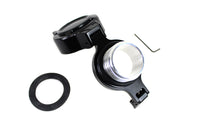 HARLEY Tankdeckel zum Aufklappen, unbelüftet, schwarz, passend für 1996-1999 FLST, 1996-1999 FXST,