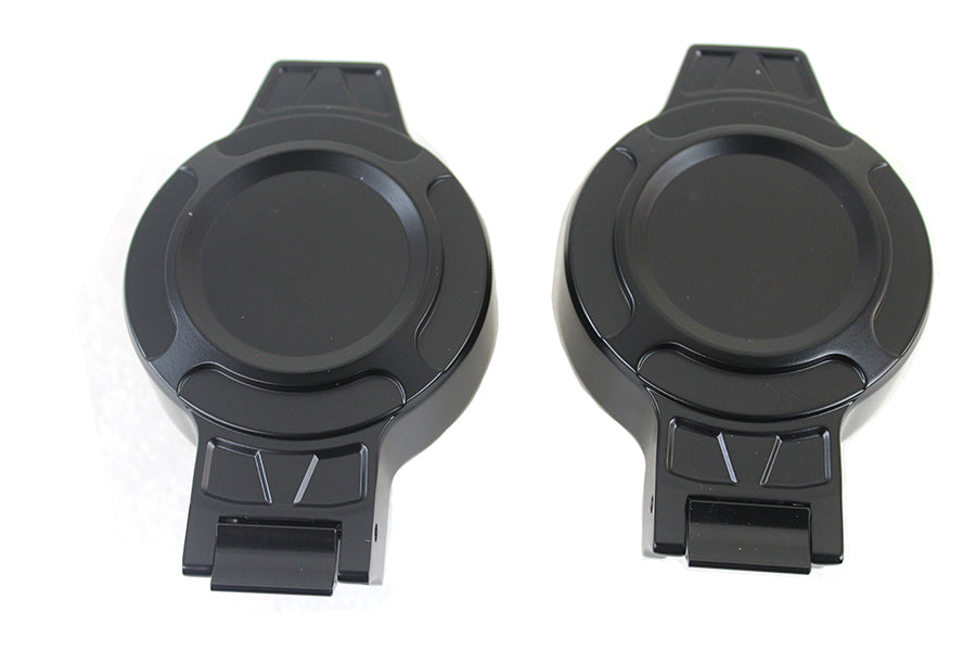 HARLEY Klapptankdeckel-Set Schwarz Passend für 1996-1999 FLST, 1996-1999 FXST,