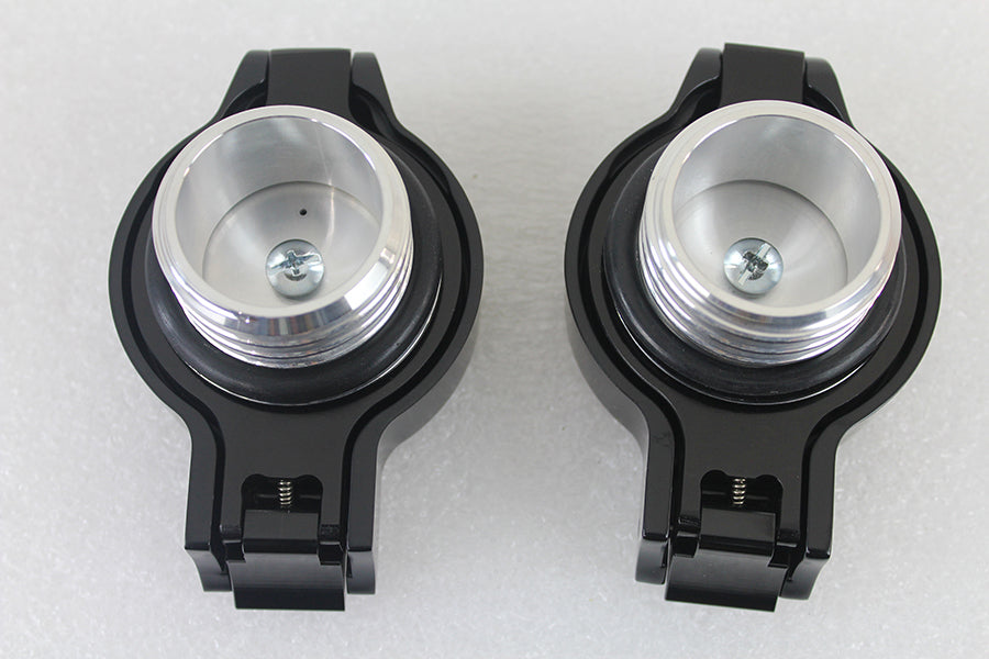 HARLEY Klapptankdeckel-Set Schwarz Passend für 1996-1999 FLST, 1996-1999 FXST,