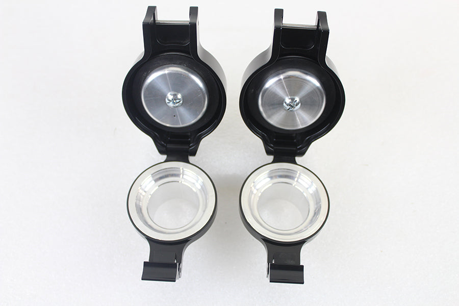 HARLEY Klapptankdeckel-Set Schwarz Passend für 1996-1999 FLST, 1996-1999 FXST,