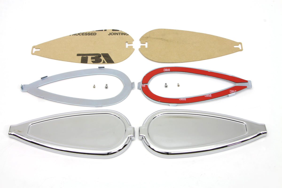 HARLEY Teardrop-Gastankemblem-Set passend für 1936-1952 W, 1936-1952 EL, 1941-UP FL, 1941-UP FL,