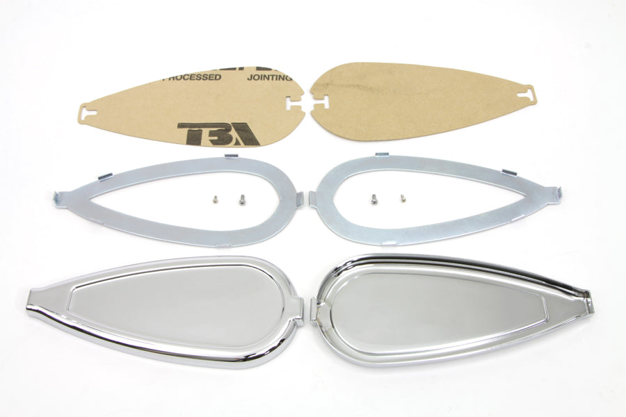 HARLEY Teardrop-Gastankemblem-Set passend für 1936-1952 W, 1936-1952 EL, 1941-UP FL, 1941-UP FL,