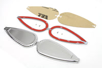 HARLEY Teardrop-Gastankemblem-Set passend für 1936-1952 W, 1936-1952 EL, 1941-UP FL, 1941-UP FL,