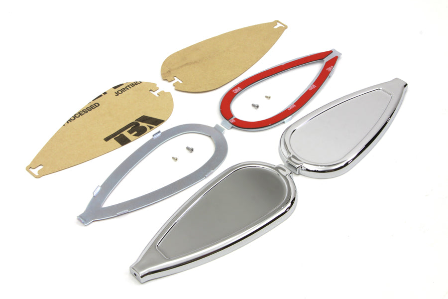 HARLEY Teardrop-Gastankemblem-Set passend für 1936-1952 W, 1936-1952 EL, 1941-UP FL, 1941-UP FL,