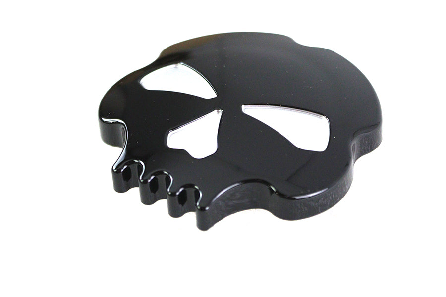HARLEY Skull Left Side Gas Cap Black fits 2018-UP FXST, except FXBB, FXBR, FXBRS, FXFB AND FXFBS 2018-UP FLST, except FXBB, FXBR, FXBRS, FXFB AND FXF