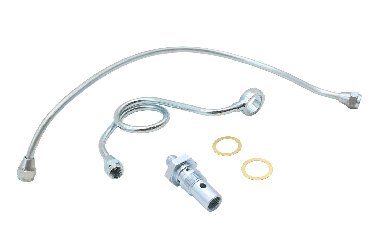 HARLEY Chrome Crossover Gas Line Kit fits FL 1942-1949