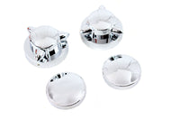 HARLEY Krommet Tankdeckel-Set passend für FL 1941-1964,