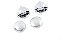 HARLEY Krommet Tankdeckel-Set passend für 1965-1982 FL,