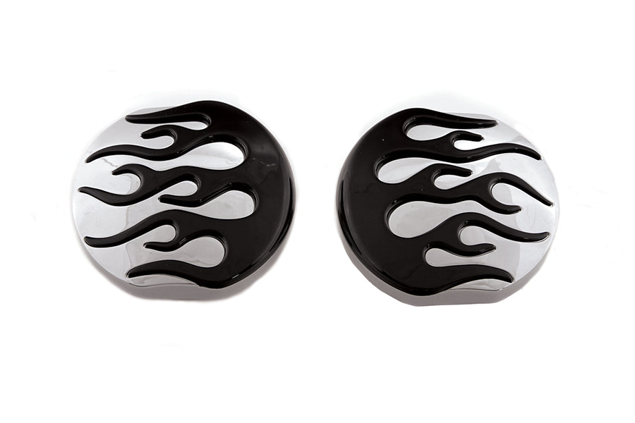 HARLEY Tankdeckel-Set, belüftet und unbelüftet, im Flammen-Stil, passend für 1983-1984 FL, 1984-1995 FXST, 1986-199