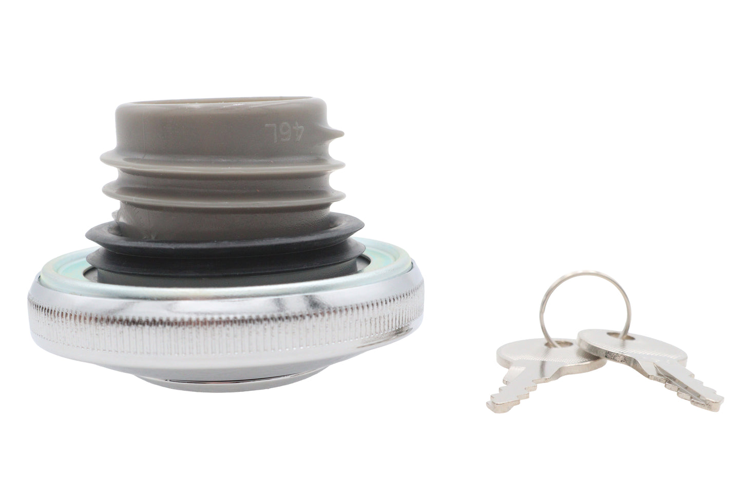 NON-VENTED LOCKING GAS CAP, CHROME